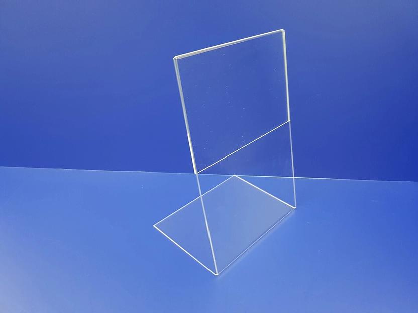 Подставка из оргстекла наклонная l-обр.ф-а4(вертикальная) фото 1