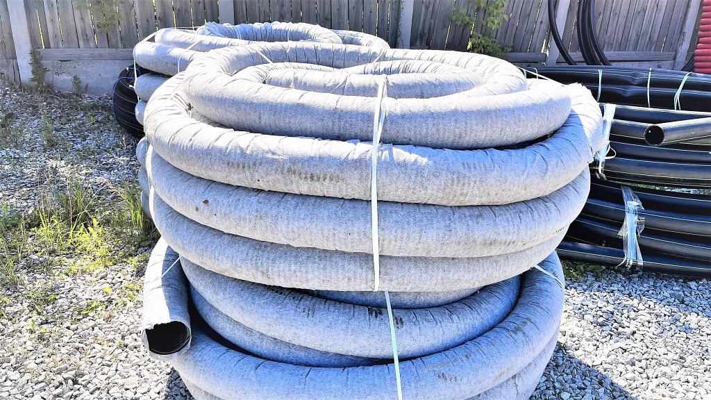 Труба ПНД 160 мм гофрированная дренажная бухта 50м фото 2