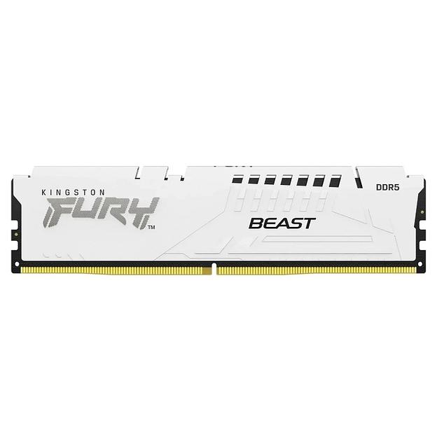 Модуль памяти DDR 5 DIMM 16Gb PC48000, 6000Mhz, Kingston FURY Beast White EXPO CL30 (KF560C30BWE-16) фото 1