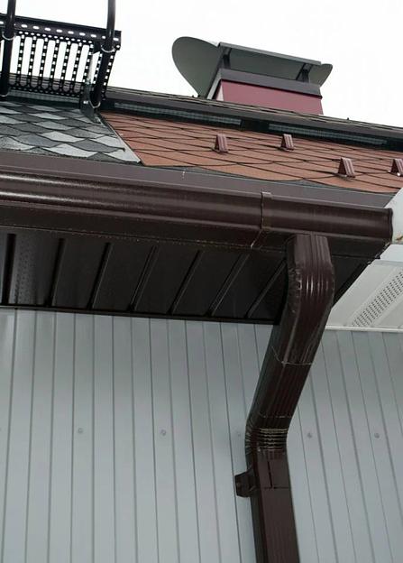 Водосточная система Металл Профиль «Модерн» коричневый ОПТ фото 1