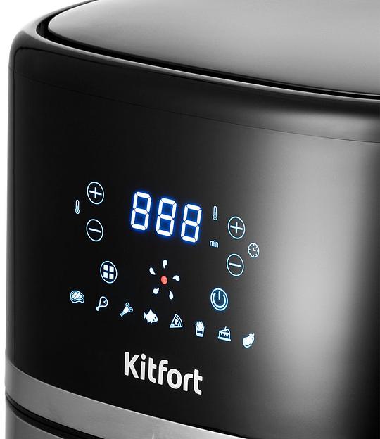 Аэрогриль Kitfort КТ-2221 черный/серебристый фото 1