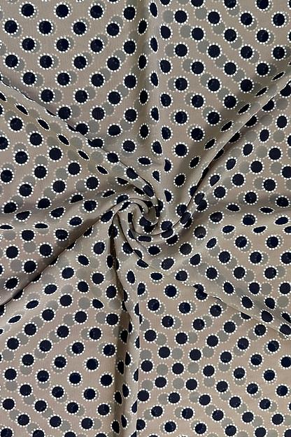 Шарф шифоновый  500/41/Бежевый, синий  фото 1