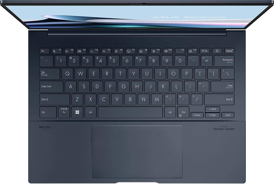 Ноутбук Asus Zenbook 14 OLED UX3405MA-QD986 Core Ultra 5 125H 16Gb SSD512Gb Intel Arc 14" OLED FHD+ (1920x1200) noOS blue WiFi BT Cam Bag (90NB11R1-M01SL0) фото 3