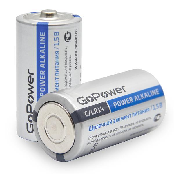 Батарейка GoPower LR14 C BL2 Alkaline 1.5V (2/12/192) блистер (2 шт.) Батарейка GoPower LR14 C (00-00017861) фото 3