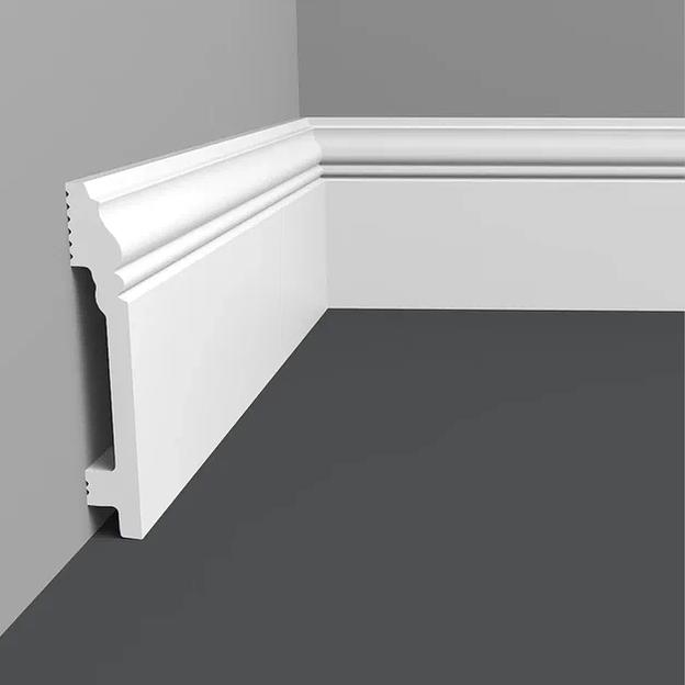 Плинтус напольный Format 10002DF 2000х110х125 мм, белый ОПТ фото 2