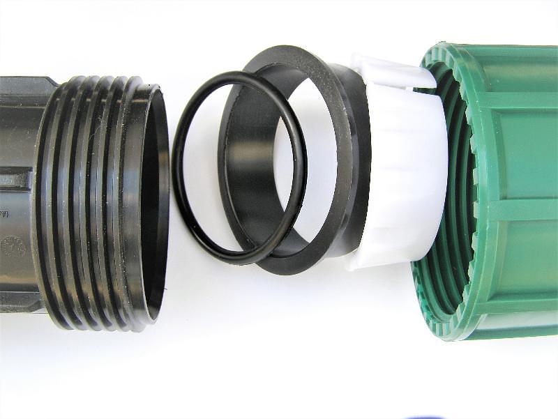 Кран шаровый ПНД 63x2 наруж резьба компрессионный фото 3