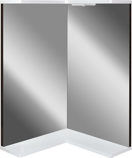 Зеркало-полка угловое Мираж DORATIZ 2712.300, белое, венге фото 1