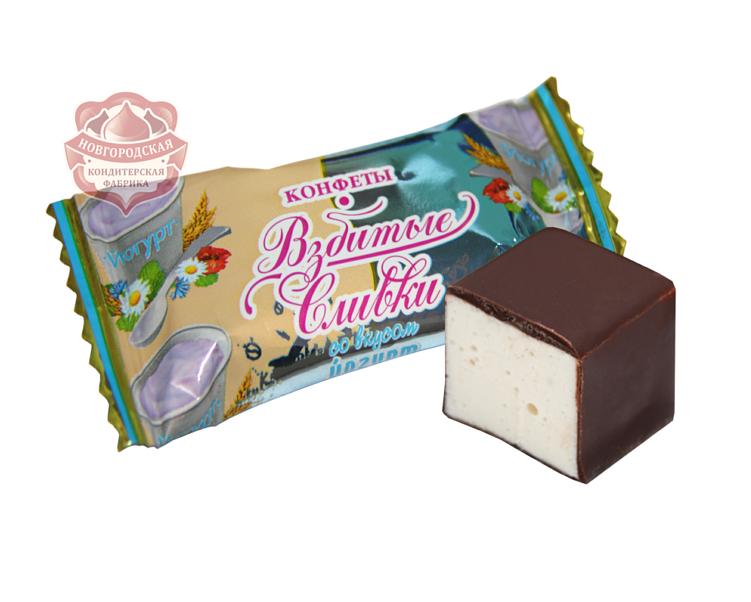 Конфеты суфле «Взбитые сливки» со вкусом йогурта фото 1