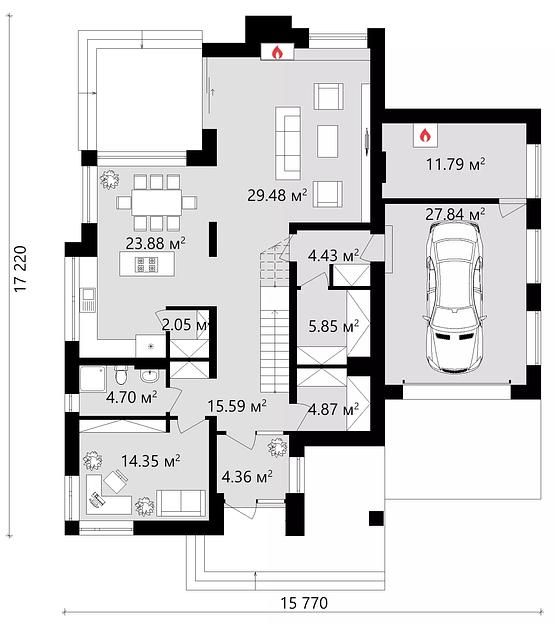 Проект дома KDR – 14 фото 3