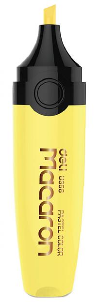 Текстовыделитель Deli EU356-YL Macaron скошенный пиш. наконечник 1-5мм желтый пастельный фото 1