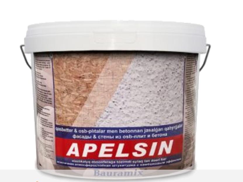 Штукатурка декоративная Bauramix «Apelsin» крупная 25 кг ОПТ фото 1