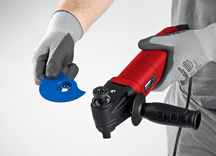 Многофункциональный инструмент Зубр МФИ-400 КН 400Вт красный/черный фото 5