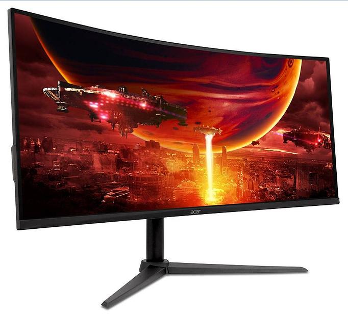 МОНИТОР 34" Acer Nitro XZ340CUJ0bmiiphx Black (VA, изогнутый, 3440x1440, 120Hz, 1 ms, 178°/178°, 250 cd/m, 3000:1,HDMI) фото 1