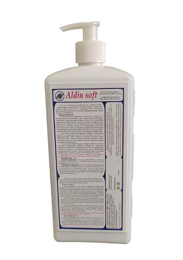 Антисептическое мыло Паритет-2004 «Aldin soft», с дозатором, 1 л ОПТ фото 1
