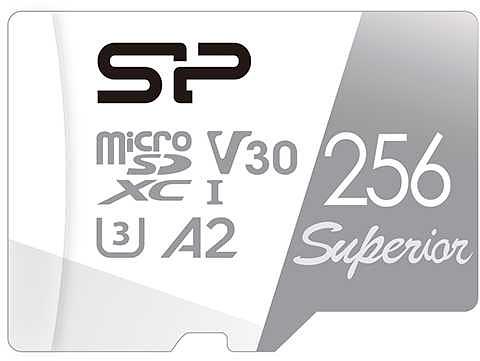 Флеш карта microSDXC 256Gb Class10 Silicon Power SP256GBSTXDA2V20SP Superior + adapter фото 1