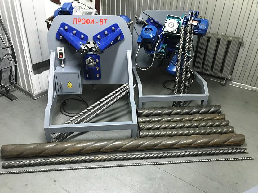Станок «ПРОФИ-ВТ» – для изготовления «витой трубы» с тремя гранями крученой формы фото 4