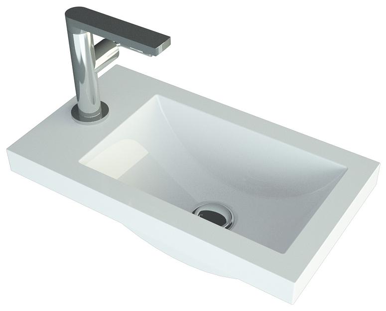 Раковина полувстраиваемая Uperwood Vizo, 40 см фото 5