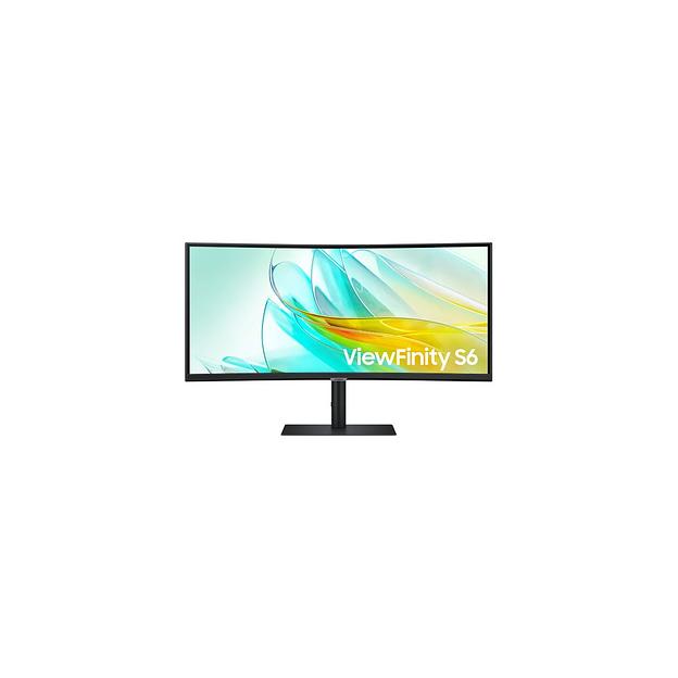 34" Монитор Samsung ViewFinity S6 S34C650UAIXCI, 3440x1440, VA, 100Гц, 1хHDMI, 1хDP, изогнутый, черный [ls34c650uaixci] фото 1