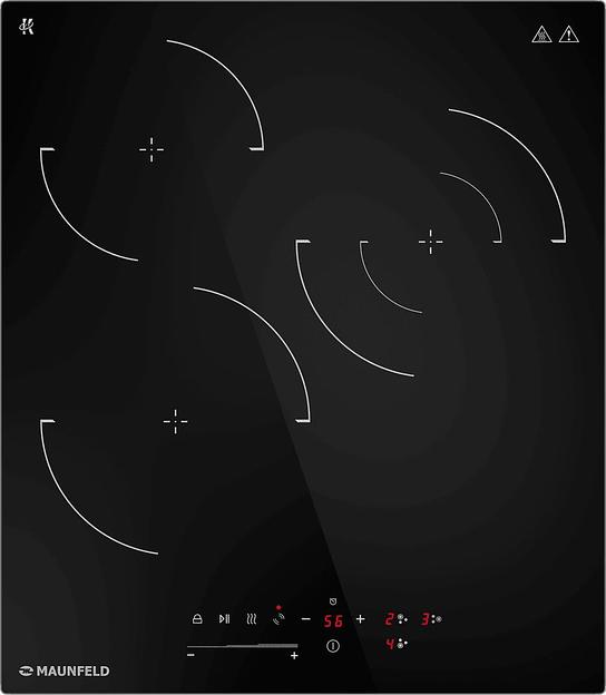 Варочная поверхность Maunfeld CVCE453SDBK черный фото 1