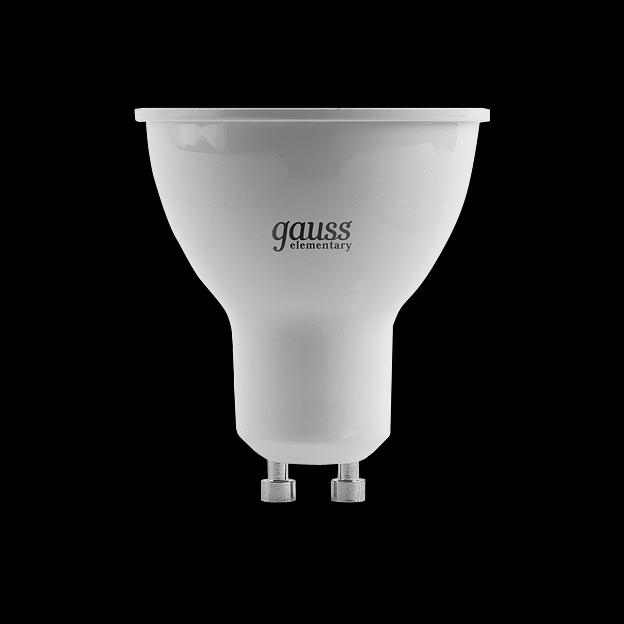 Лампа светодиодная Gauss Elementary 13631 11Вт цок.:GU10 софит 180B 6500K св.свеч.бел.хол. MR16 (упак.:1шт) фото 1