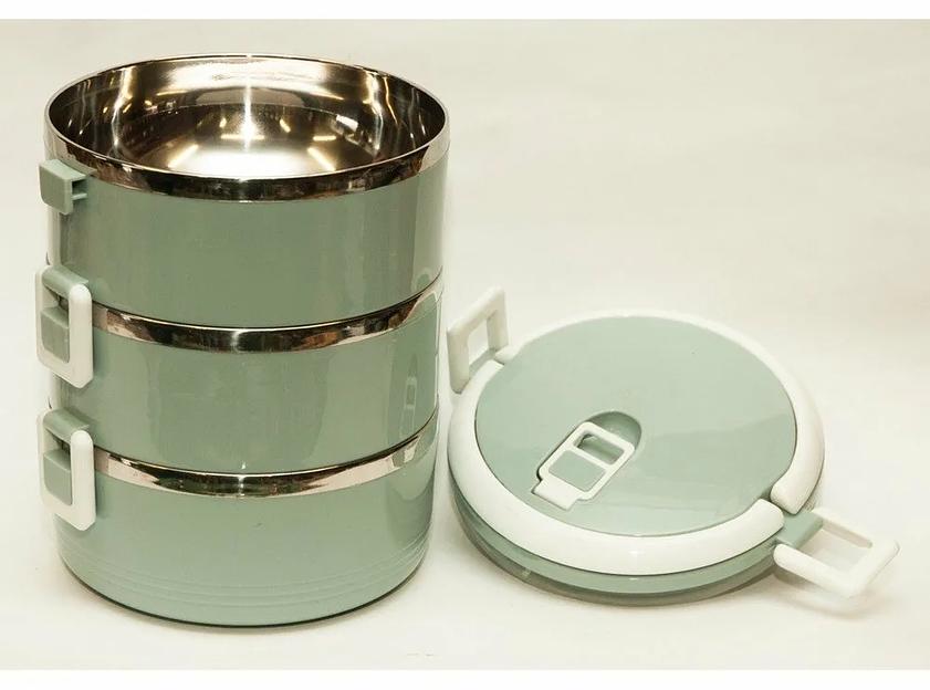 Ланчбокс 3-уровневый №8133 опт фото 2