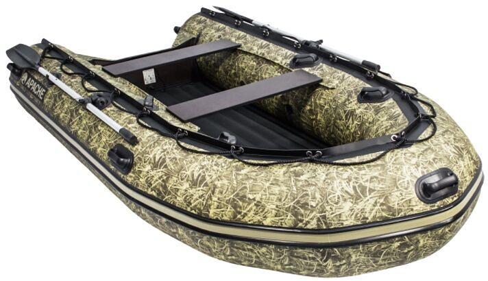 Лодка Апачи(Apache) 3300 НДНД, 3300*1700*480 мм., цвет: камуфляж камыш фото 2