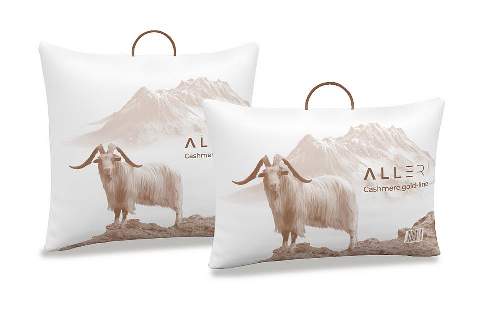 Подушка «Cashmere gold-line» тик 70×70 ОПТ фото 3