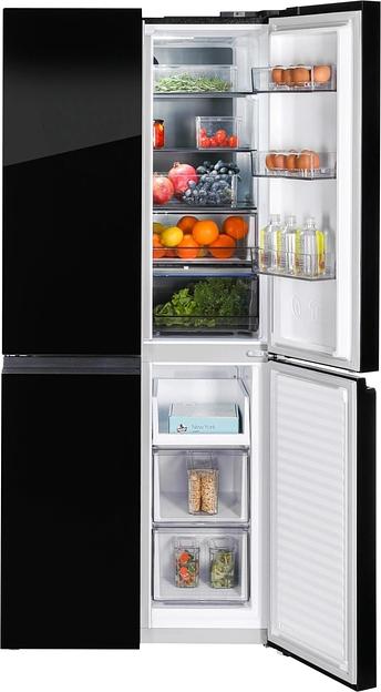 Холодильник Nordfrost RFQ 450 NFGB 3-хкамерн. черный глянц. инвертер фото 7