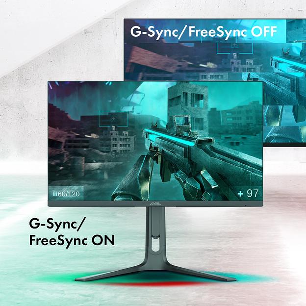 Монитор GMNG 27" Gaming GM-27F25 черный IPS LED 2ms 16:9 HDMI M/M матовая HAS Piv 400cd 178гр/178гр 3840x2160 160Hz G-Sync FreeSync DP Quad 4K (2160p) 6.63кг фото 5