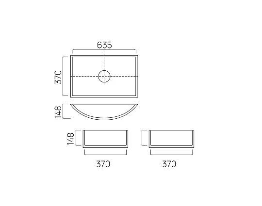 Раковина акриловая Staron N205 Pebble Ice PI811 фото 4