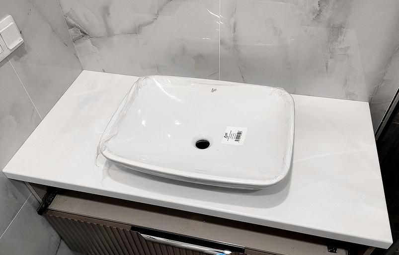 Столешницы в ванную из искусственного камня 1 м2 фото 1