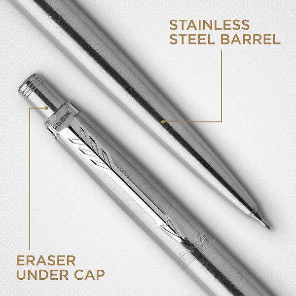 Набор ручек Parker Jotter Core KB61 (CW2093256) Stainless Steel CT подар.кор. ручка шариковая/карандаш механический 0.5 фото 4