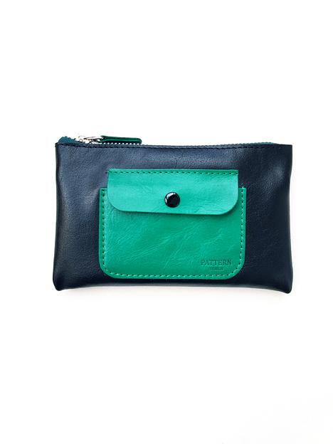 Кошелёк Pattern с карманом из натуральной итальянской кожи фото 1