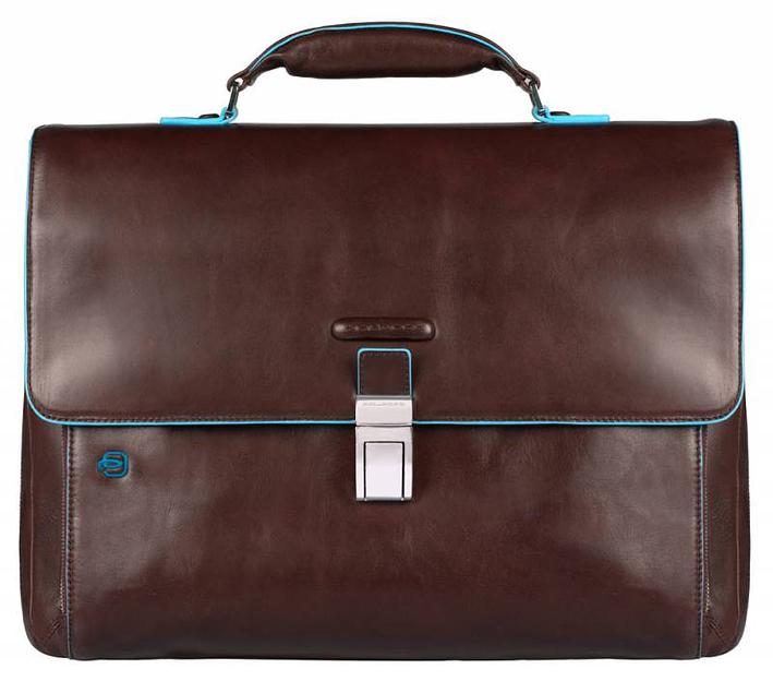 Портфель Piquadro Blue Square CA3111B2/MO коричневый натур.кожа/нейлон фото 1
