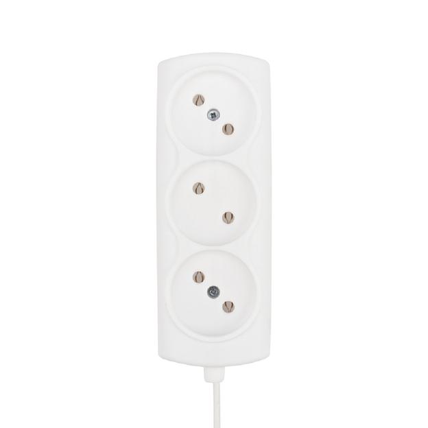 PROconnect (11-7206) Удлинитель STANDARD 3 гнезда, 1,5м, 2х0,75мм?, б/з, белый фото 1