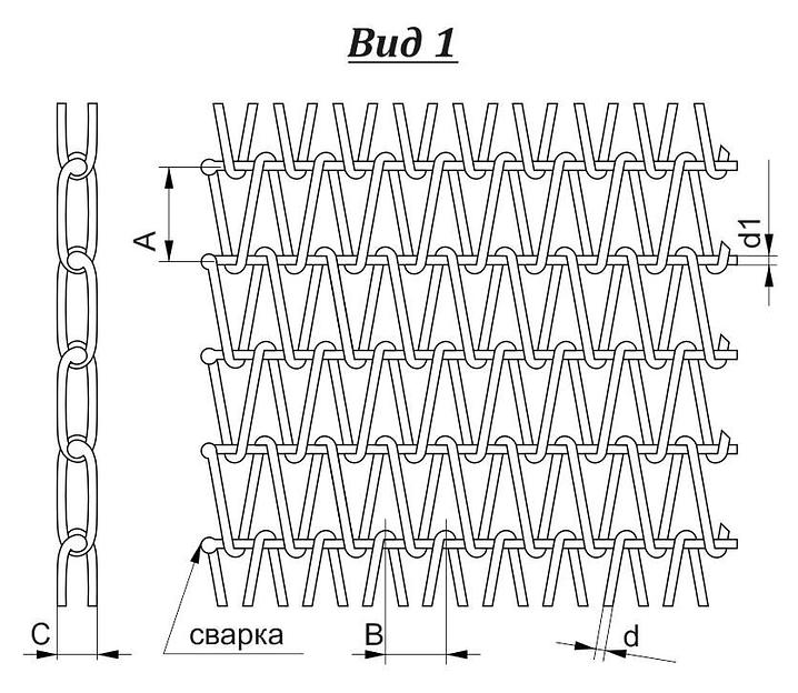 Сетка сборная одинарная для сушки и обработки груза. Тип 3. фото 2