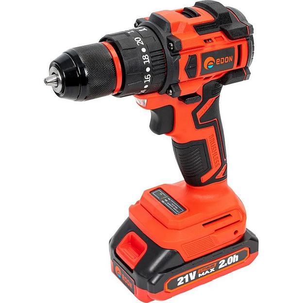 Дрель-шуруповерт аккумуляторная ударная EDON UAD-21PBL (2 АКБ*2Ач+ЗУ, 21В, 40Нм, кейс) фото 8