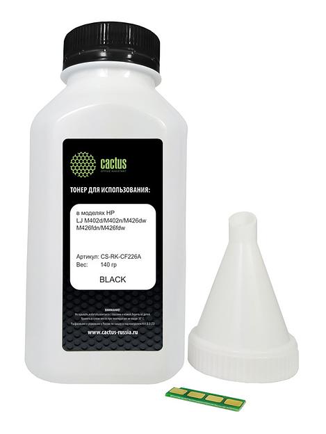 Тонер Cactus CS-RK-CF226A черный флакон 140гр. (в компл.:чип) для принтера HP LJ M402d/M402n/M426dw/M426fdn/M426fdw фото 2