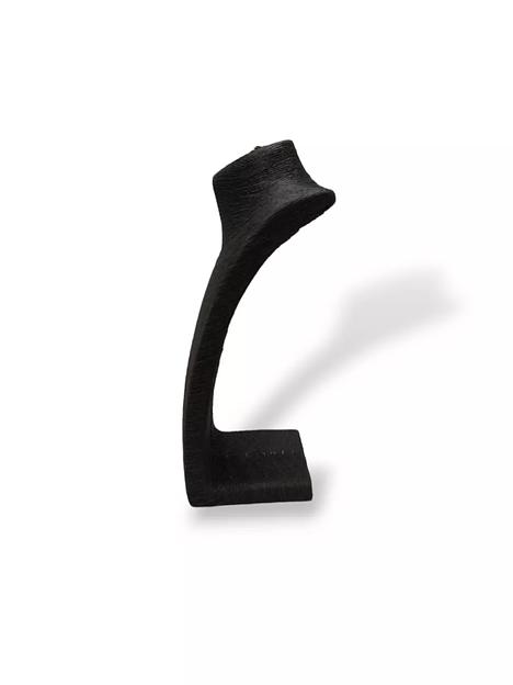 Бюст из соломы для украшений, большой 17x24x38 см, чёрный ОПТ фото 2