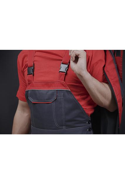 Полукомбинезон летний К-21 (серый + красный) фото 3