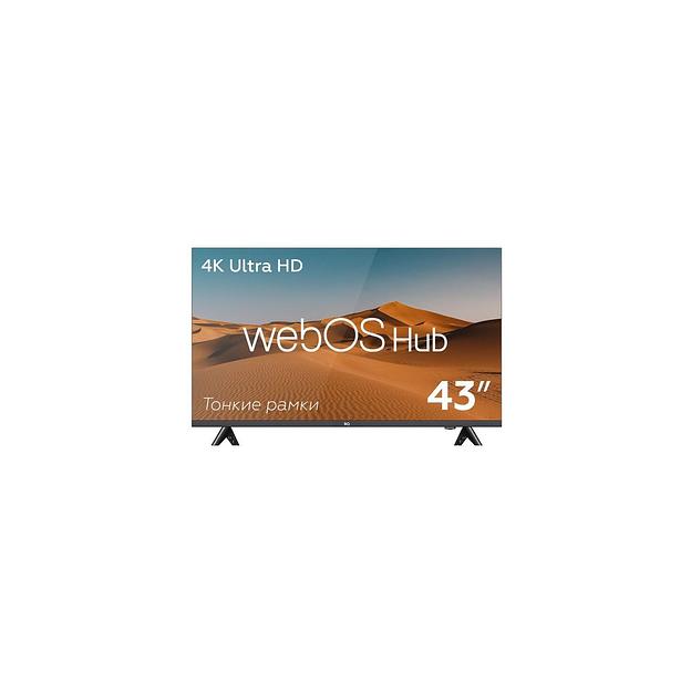 43" Телевизор BQ 43FS36B, 4K Ultra HD, черный, СМАРТ ТВ, WebOS Hub фото 1