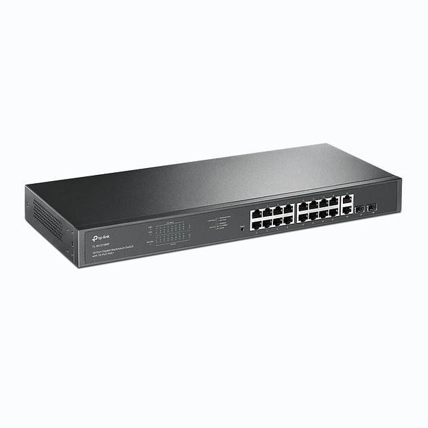 Коммутатор TP-Link JetStream TL-SG1218MP 18G 16PoE+ 250W неуправляемый фото 1