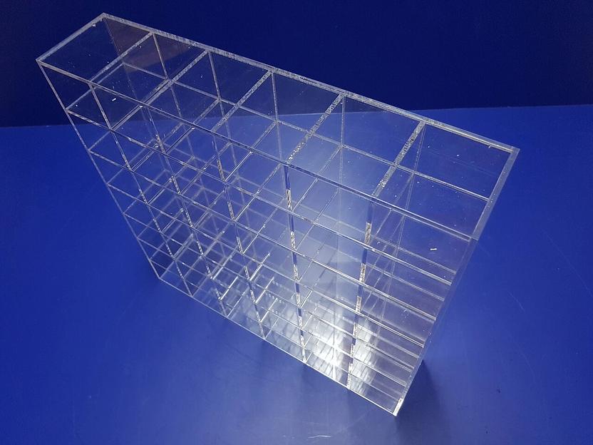 Картотека из оргстекла 42 ячейки. фото 6