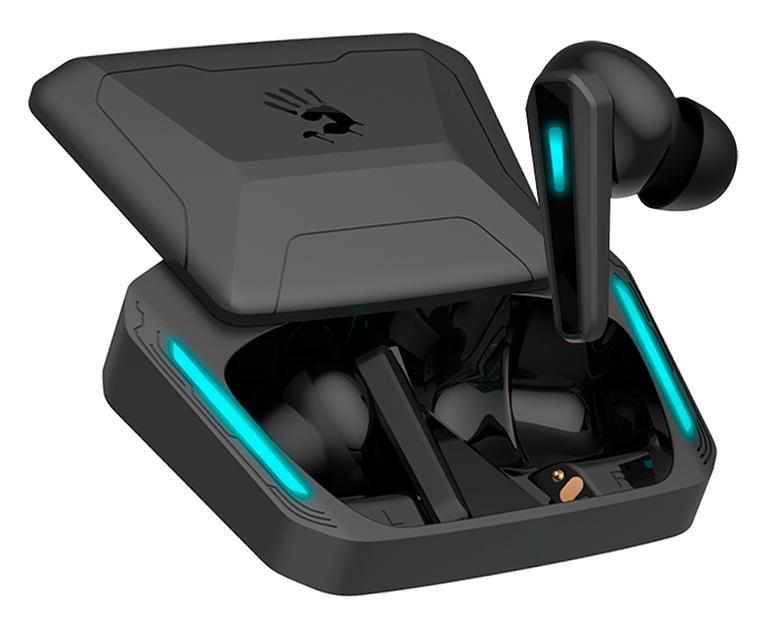 Наушники с микрофоном A4Tech Bloody M70 черный/синий вкладыши BT в ушной раковине (M70 BLACK+BLUE) фото 7