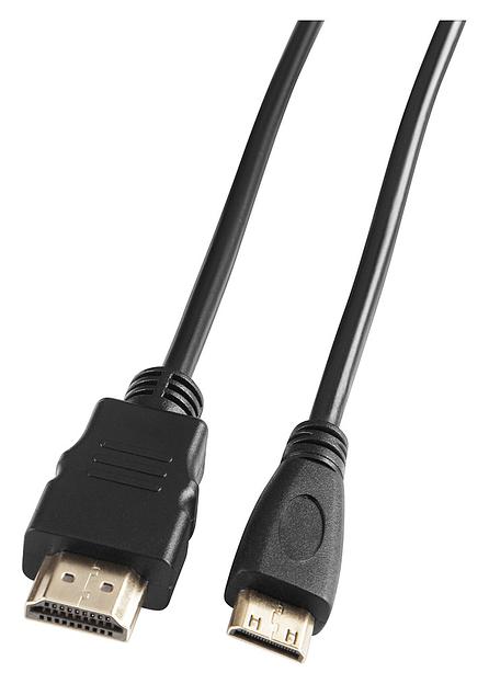 Кабель аудио-видео Buro mini-HDMI (m)/HDMI (m) 3м. черный (BHP-MINHDMI-3) фото 1