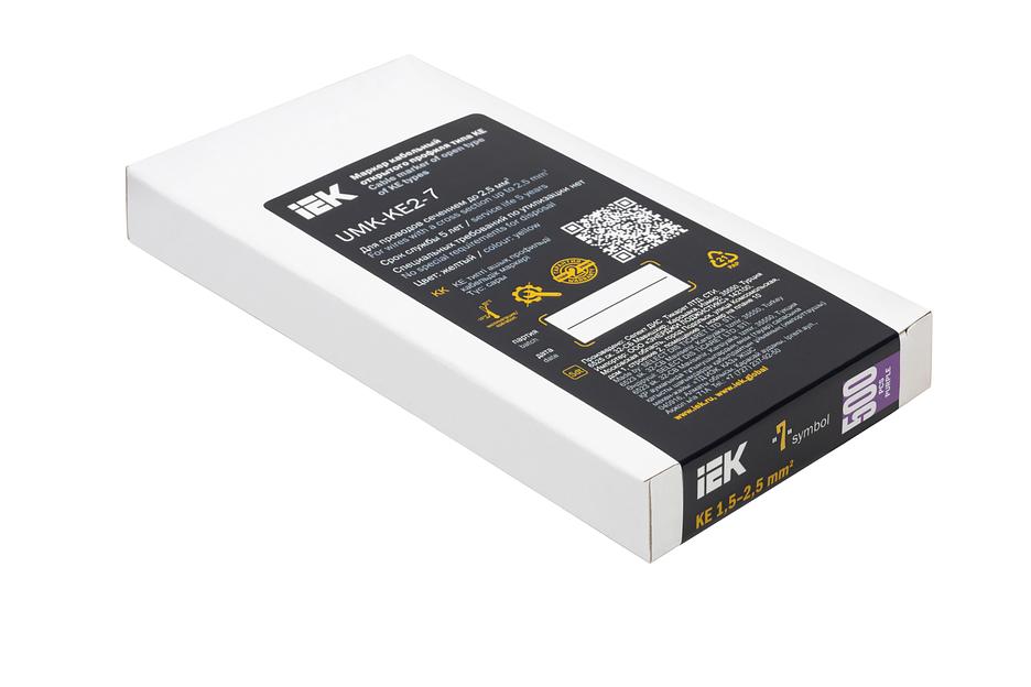 Маркер открытого типа KE 1,5-2,5мм2 символ '7' (500шт/упак) IEK фото 2
