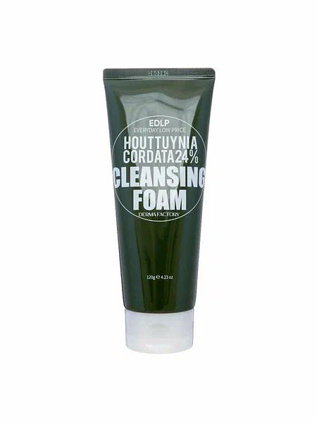 Пенка для лица с экстрактом цветка Хаютюйнии 24% «Houttuynia Cordata 24% Cleansing Foam» ОПТ  фото 1
