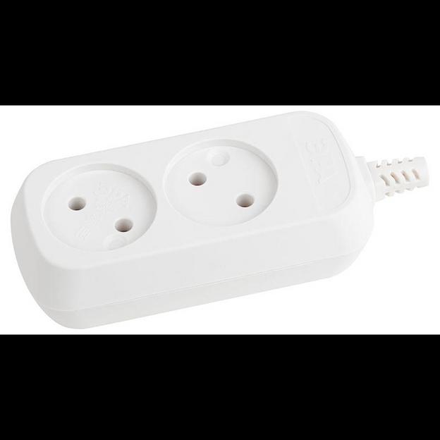 Колодка удлинителя 2-м без заземл. KX-2 Эра Б0028330 фото 1