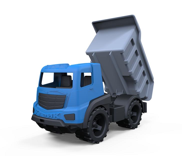 Грузовик «Казик» (синий + серый) в сетке ОПТ фото 3