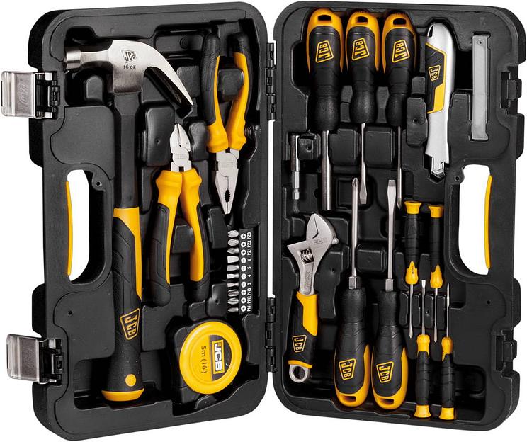 JCB 27 предм., набор инструментов для ремонтных работ (JST001) фото 1